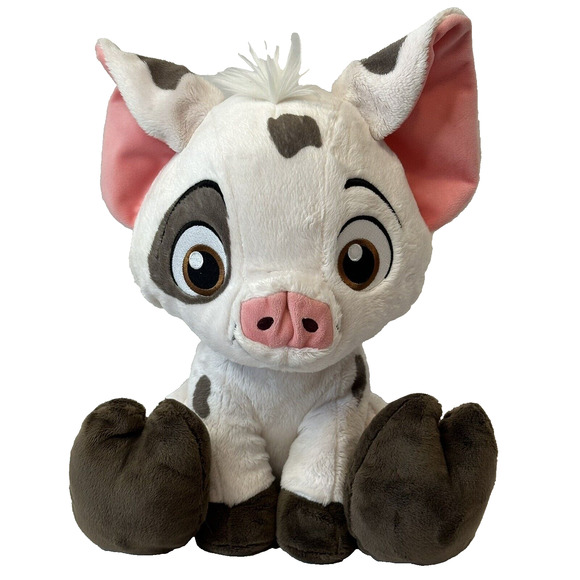 Disney Parks Pua Big Feet Plush Stuffed Animal, White/Pink/Brown 10 inches Moana - Picture 1 of 14